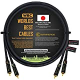 0,5 metri – Coppia di cavi di interconnessione audio ad alta definizione direzionale, realizzata su misura da WORLDS BEST CABLES ...