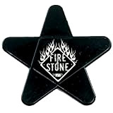 1 plettro a stella Fire&Stone – nero – 5 durezze