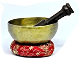 10,2 cm mano campana tibetana da nepal-tibetan Handmade Singing bowl-best qualità
