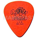 12 Jim Dunlop Tortex Standard Plettri colore arancione - Player's Pack da 12 plettri 0.6 mm