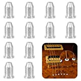 12 pezzi Puntali di montaggio della chitarra attraverso il corpo per chitarra elettrica, puntali per corde di chitarra