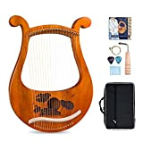 19 Stringa Lyre Harp Mahogany Metal Strings Earp Lye Harp con Tuning Wrench String String String BAG BAG BAG MUSICAL ...
