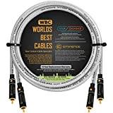 2 metri – Coppia di cavi di interconnessione ad alta definizione Audiophile - WORLDS BEST CABLES – Van Damme Silver ...