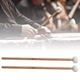 2 pezzi Timpani Mallet Timpani Stick Snare Drum Mallet con testa in feltro per rullante Marching Band