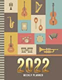2022 Weekly Planner: 8.5x11 Dated 52-Week Organizer With To Do List - Notes Section - Habit Tracker / Musical Instrument ...