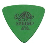24 x Dunlop Tortex Triangle – Plettri da chitarra, 0,88 mm verde in una pratica Plettri