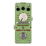 3 MOD Station Modulation Ensemble Electric Guitar Effect Pedal Mini Single Effect with True Bypass Guitar Pedal