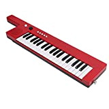 37 Tasti Keytar Portatile con Microfono, Mini Tastiera per Chitarra Elettrica con Jack per Cuffie, Cinturino, Strumento Musicale Educativo, Pianoforte ...