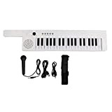 37 Tasti Tastiera Pianoforte Portatile Chitarra Organo Elettronico Mini Keytar con Microfono per Principianti Bambini(BF-3755 bianco)