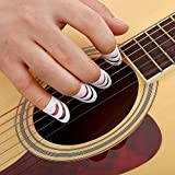 4Pcs dito Scelte Thumbpicks protettore Set in plastica per chitarra basso Mandolino ukulele