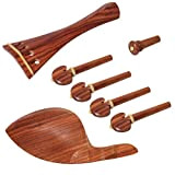 Accessori per violino Redwood Quattro pezzi Pull String Board String Shaft Mentrest Tail Nail Strumento Musicale (Colore: Redwood)