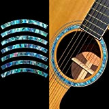 Adesivi per chitarra acustica – Soundhole Rosette/Purfling – Stripe – Abalone Blue