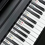 Adesivi per tastiera per pianoforte Maalr per 88 tasti rimovibili per la tastiera per pianoforte etichette in pasta gratis silicone ...