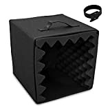 Aestic - Cubo per cabina di isolamento del microfono, filtro per la registrazione vocale e smorzamento del rumore, pieghevole e ...