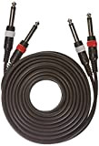 ah Cables K3 TPP 0600 - Cavo audio, da doppio jack mono da 6,3 mm a doppio jack mono da ...