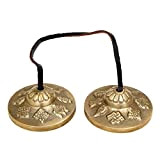 Ajuny - Piatti tibetani Tingsha, campana, meditazione buddista, campane, yoga, manjira, strumento musicale