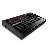 AKAI Professional MPK Mini MK3 Black – Tastiera MIDI Controller USB a 25 Note con 8 Drum Pad Retroilluminati, 8 ...