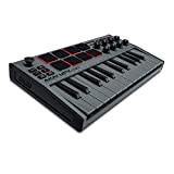 AKAI Professional MPK Mini MK3 Gray – Tastiera MIDI Controller USB a 25 Note con 8 Drum Pad Retroilluminati, 8 ...