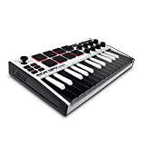 AKAI Professional MPK Mini MK3 White – Tastiera MIDI Controller USB a 25 Note con 8 Drum Pad Retroilluminati, 8 ...