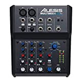 Alesis MultiMix 4 USB FX – Mixer Audio a 4 Canali da Studio con Effetti Integrati e Scheda Audio USB ...