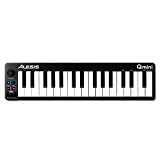 Alesis Qmini - Tastiera MIDI Controller portatile a 32 note con tasti sensibili alla velocity e software di produzione musicale ...