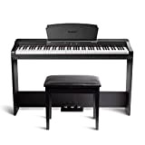 Alesis Recital Grand - Pacchetto Piano digitale 88 note con tastiera pesata Graded Hammer Action, esclusivi suoni + supporto in ...