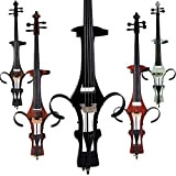 Aliyes Handmade Professionale Legno Massello Elettrico Violoncello 4/4 Full Size Silenzioso Elettrico Cello-Nero