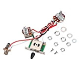 Alomejor Kit Di Chitarra Elettrica Cavi Elettrici Prewired 500k 3 Vie Push Pull Switch Kit Di Cavi