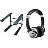 American Audio 1154000009 - Table Top Stand Supporto per Portatile & Numark HF125 - Cuffie Portatili per DJ con Cavo ...