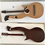 AMINIY 6/6/8 Strings Harp Guitar Acoustic Guitar Double Necks Chitarra Acustica Elettrica 41 Pollici Corpo Abete Chitarra (Color : Harp ...
