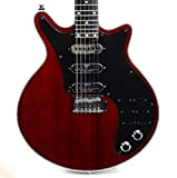 AMINIY Personalizzato Guild Brian May Red Guitar Nero Pickguard 3 Raccolte del Ponticello del Tremolo 24 Tasti Personalizzati (Color : ...