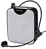 Amplificatore vocale portatile SHIDU cassa con microfono cuffia Batteria ricaricabile Sistema PA personale amplificatore voce portatili mini per insegnanti, guida ...