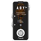 Amuzik ABY Box Line Selector AB Switch Guitar Effect Pedal Mini Size for True Bypass