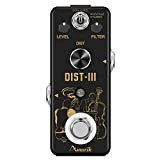 Amuzik Analog Rat Distortion Pedal for Distortion Guitar Effects Pedals Electric Guitar True Bypass with Mini Size