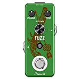 Amuzik Fuzz Pedal Guitar Analog Fuzz Distortion Effects Pedals for Electric Guitar Classic Fuzz Pedal True Bypass and Rich Mini ...