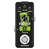 Amuzik Guitar Booster Pedal Analog Micro Boost Pedals For Electric Guitar Pure Signal Amplification Wtih Mini Size True Bypass