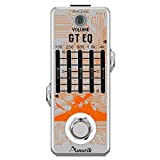 Amuzik Guitar - Pedale equalizzatore a 5 bande per chitarra EQ con effetto guitar, frequenza ±18 dB, range per mini ...