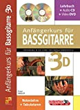 Anfangerkurs Fur Bassgitarre in 3D +CD+DVD