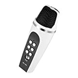 Annadue Mini Microfono Voice Changer Microfono Portatile per Karaoke 4 modalità di conversione vocale Jack da 3,5 mm per Smartphone ...