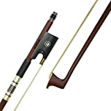Archetto per violino in legno di verzino con coda di cavallo della Mongolia e il miglior elastico, confezione da 1 ...