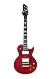 Aria PE350R-Chitarra Les Paul, colore: rosso