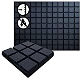 Arrowzoom PRO Serie 12 pezzi Nero Sudoku Piu per Studio e Registrazione Domestica Decorazione da Parete Insonorizzazione 30x30x7cm AZ1195