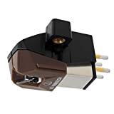 Audio Technica AT-VM95SH Dual Moving Magnet Cartridge 1/2" Mount with Shibata Stylus includes mountinting hardware (Black/Brown)