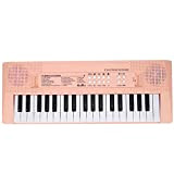 Aukson Pianoforte elettronico a 37 Tasti, Tastiera Musicale per Organo Elettrico BF ‑ 3738 con Microfono e Cavo di Alimentazione ...
