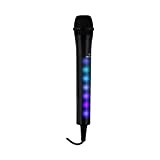 AUNA Kara Dazzl - Microfono Karaoke, Microfono, Microfono sostitutivo, Accessori, Effetti luci LED RGB, Cavo 3 metri, 3 x AAA ...