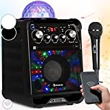 Auna Karaoke Professionale Completo, Cassa Karaoke Portatile per Bambini e Adulti con Microfono Karaoke, Karaoke con Cassa Bluetooth, USB, Casse ...