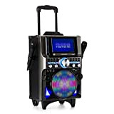 AUNA Pro DisGo Box 360 - Sistemi per Karaoke, Sistema Audio per Feste, Lettore CD, Schermo TFT da 7 ", ...