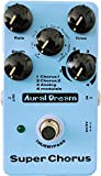 Aural Dream Super Chorus Guitar Pedal Provides 4 chorus modes and 8 waveforms including Multiple chorus and flanger chorus,True bypass