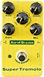 Aural Dream Super Tremolo digital Guitar Effects Pedal with 6 waves including rate,depth and gain control stompbox true bypass
