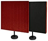 Auralex Desk Max Bur Freestanding/Portable Series Pro modulo, 61 x 61 x 7,7 cm vino rosso